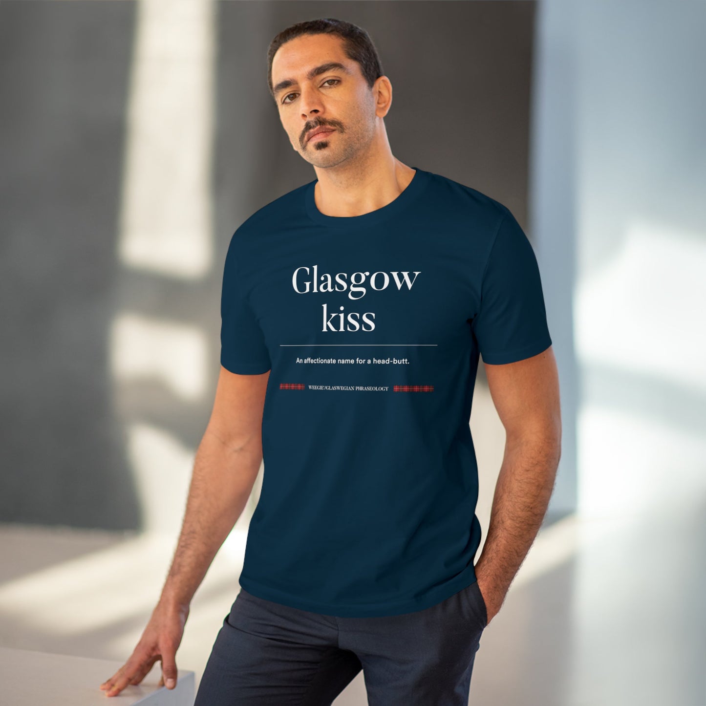 Organic Cotton 'Glasgow Kiss' Glaswegian Slang T-shirt - Eco Tshirt