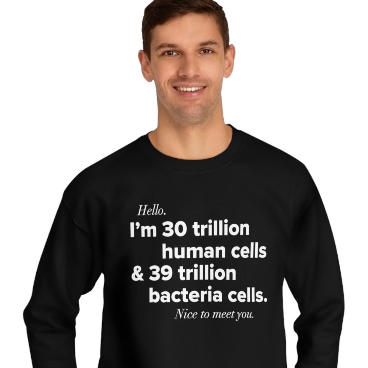 Organic Cotton 'Human Cells' Sweatshirt - Fun Facts