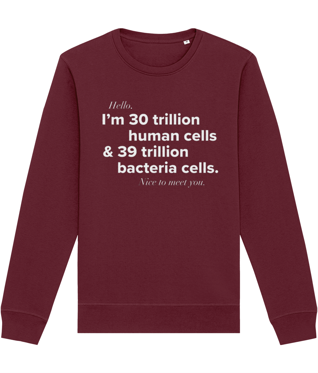 Organic Cotton 'Human Cells' Sweatshirt - Fun Facts