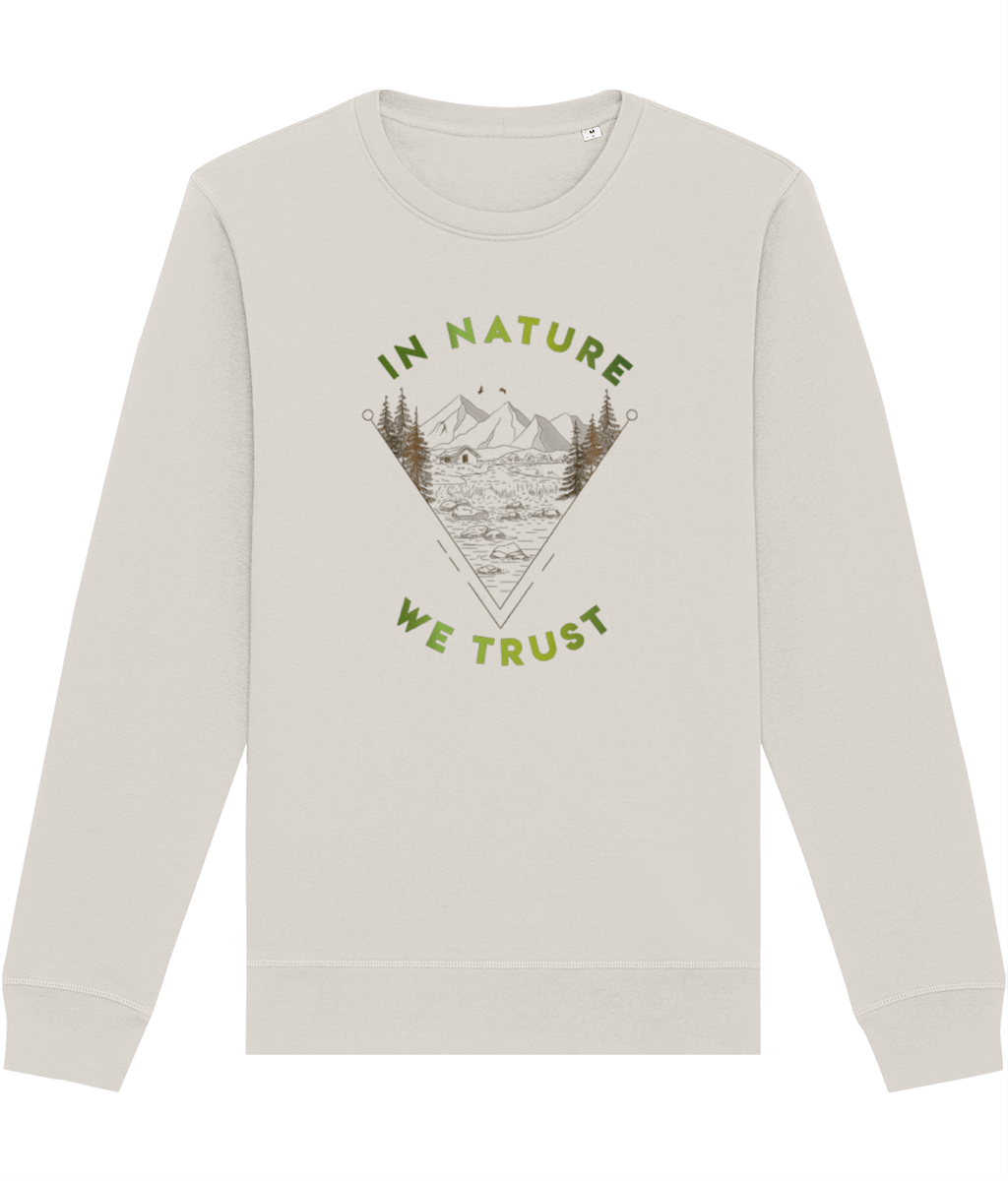 Organic Cotton 'In Nature We Trust' Sweatshirt - Fun Sweatshirt