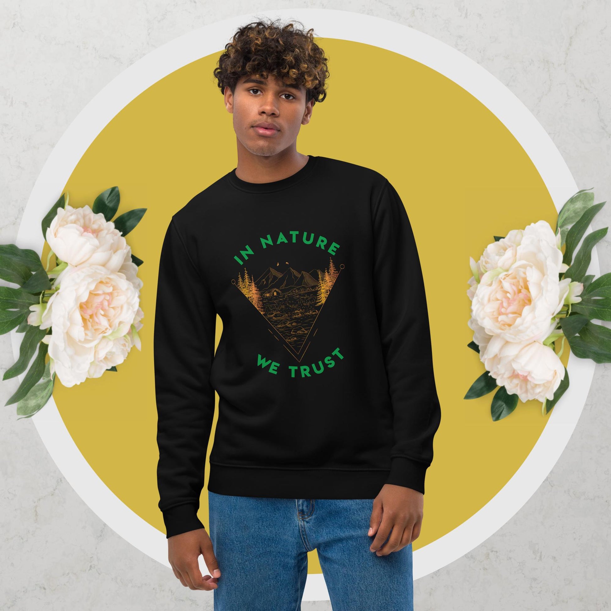 Organic Cotton 'In Nature We Trust' Sweatshirt - Fun Sweatshirt