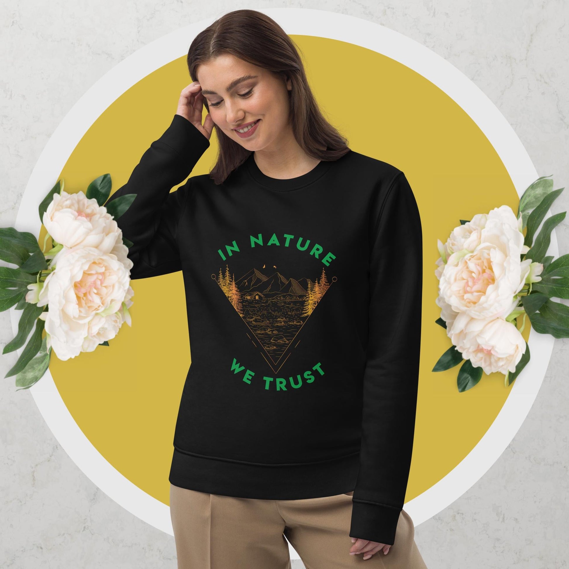 Organic Cotton 'In Nature We Trust' Sweatshirt - Fun Sweatshirt