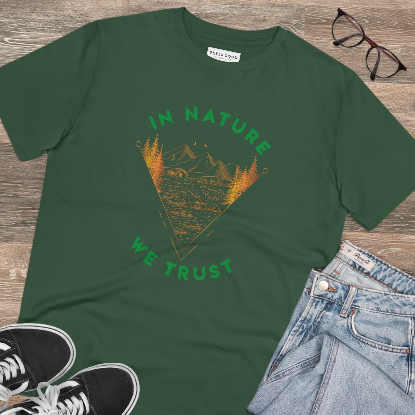 Organic Cotton 'In Nature We Trust' T-shirt - Fun Tshirt