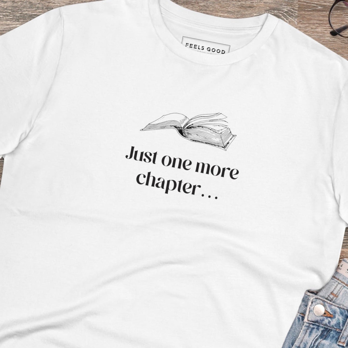 Organic Cotton 'Just One More Chapter…' Books T-shirt - Book worm