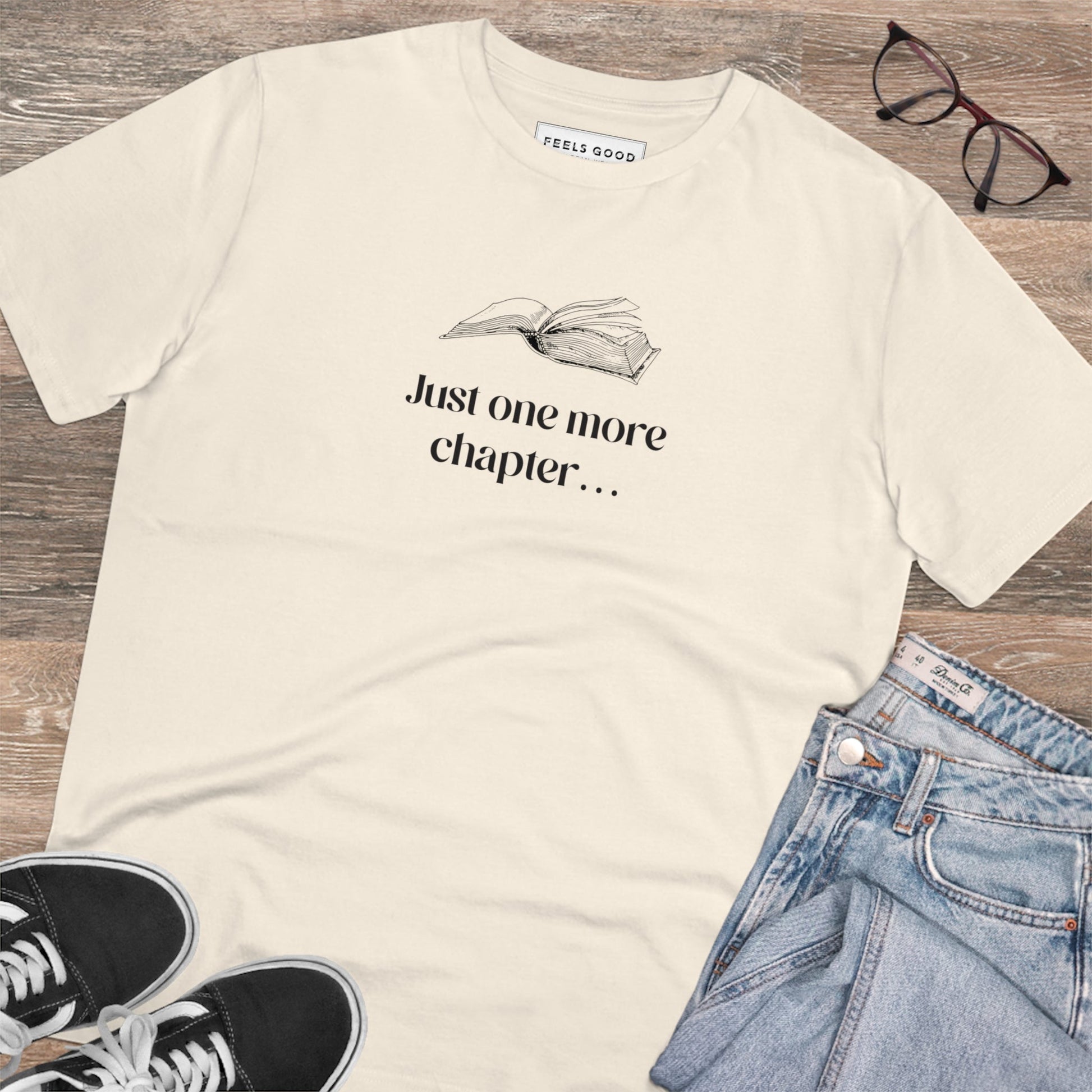 Organic Cotton 'Just One More Chapter…' Books T-shirt - Book worm