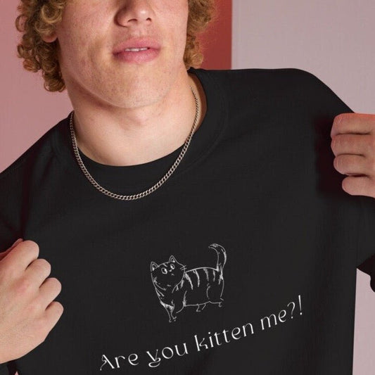 Organic Cotton 'Kittening Me' Funny Cat Sweatshirt - Cat Sweatshirt