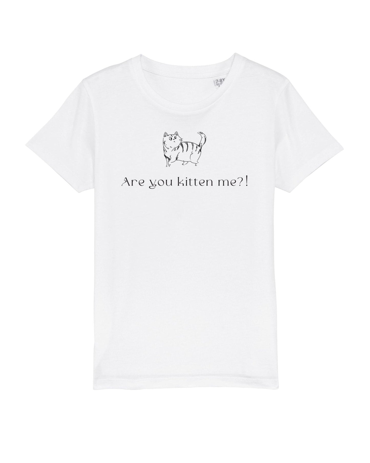 Organic Cotton 'Kittening Me' Kids Funny Cat T-shirt - Funny Animal Shirt