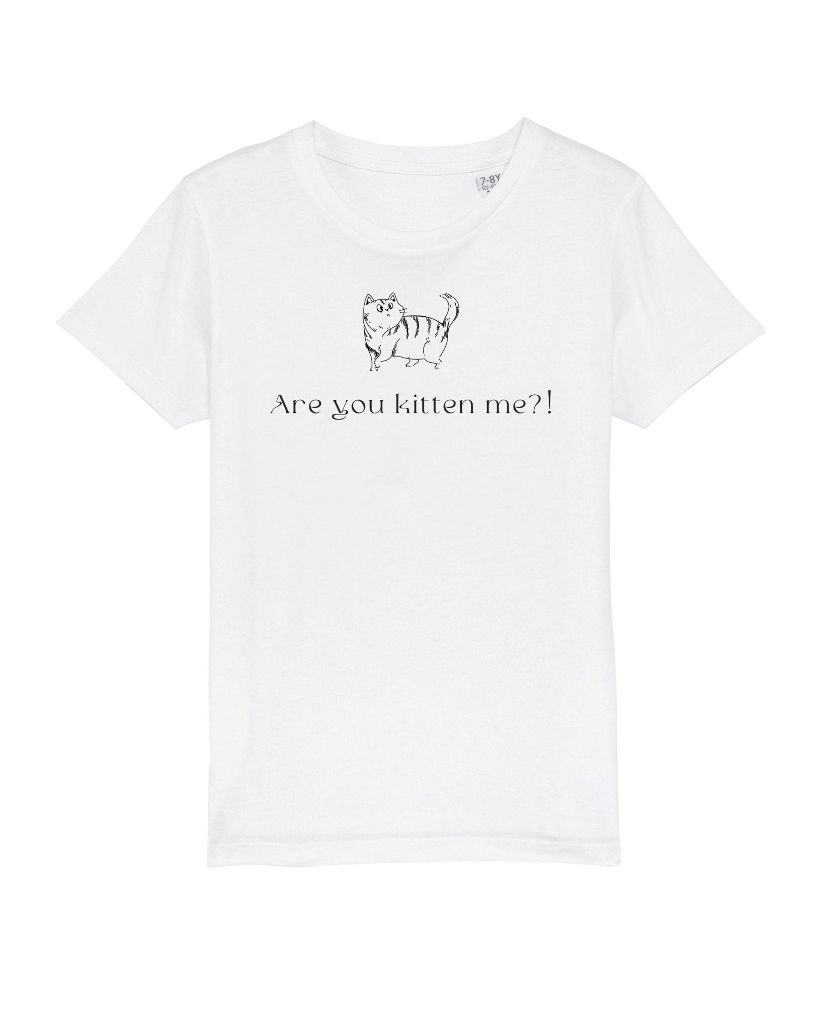 Organic Cotton 'Kittening Me' Kids Funny Cat T-shirt - Funny Animal Shirt