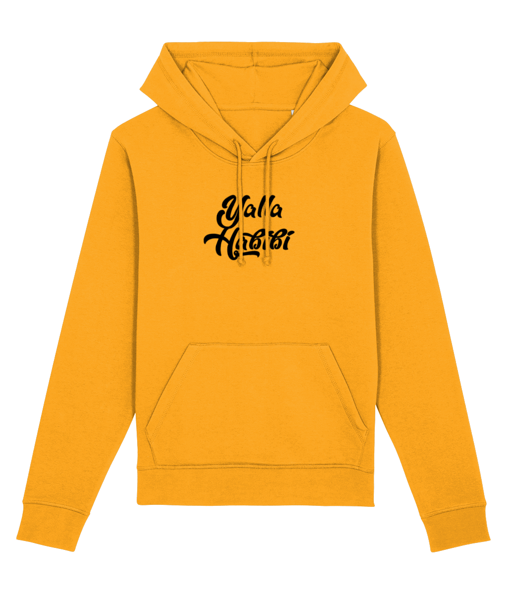 Organic Cotton 'Let's Go Love' Arabic Hoodie - Cool Hoodie