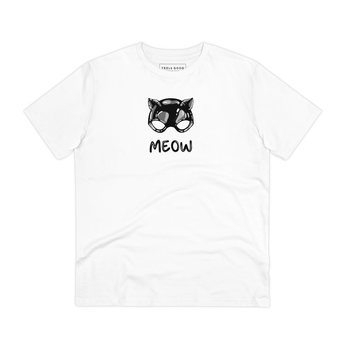 Organic Cotton 'Meow' Funny Cat T-shirt - Fun Cat T shirt