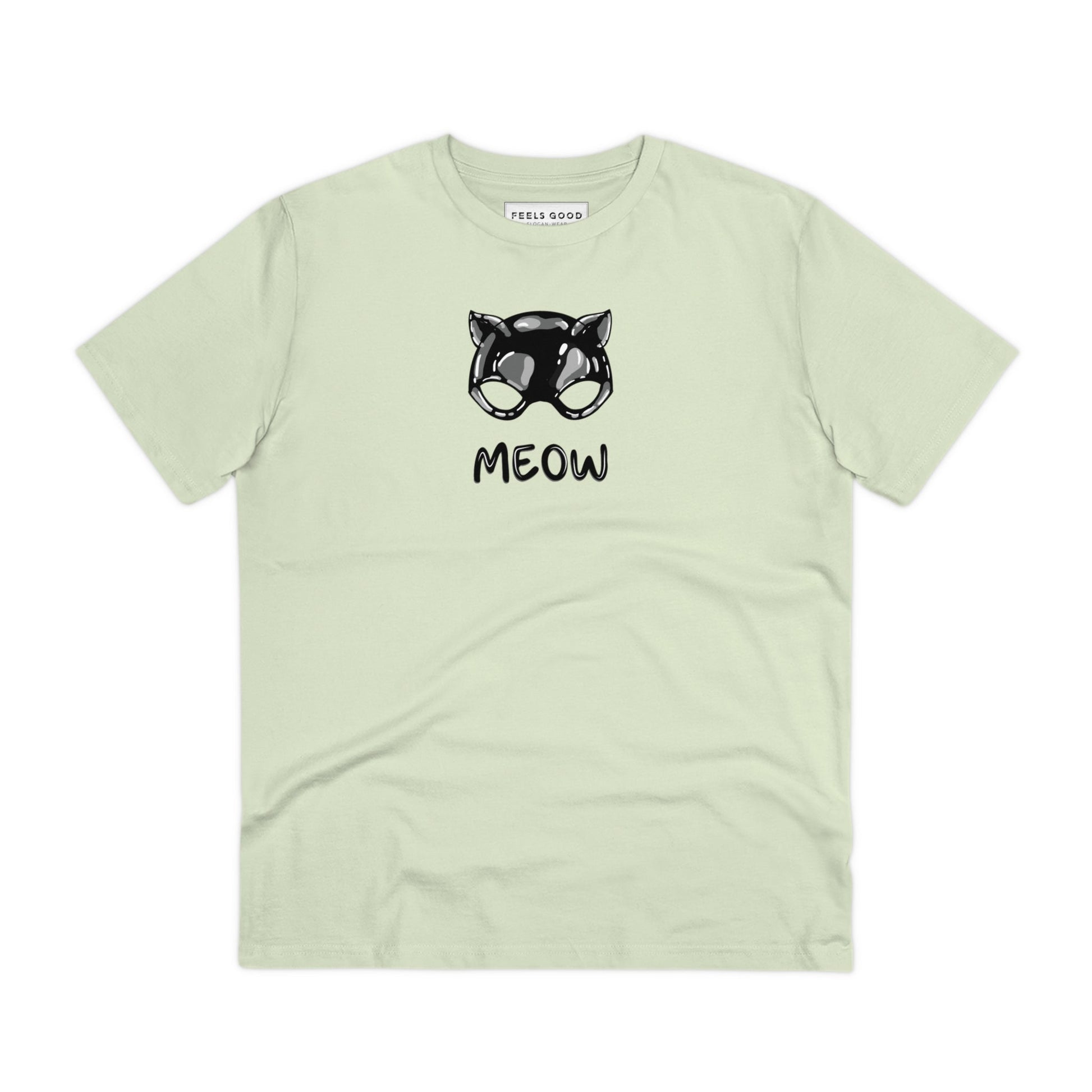 Organic Cotton 'Meow' Funny Cat T-shirt - Fun Cat T shirt