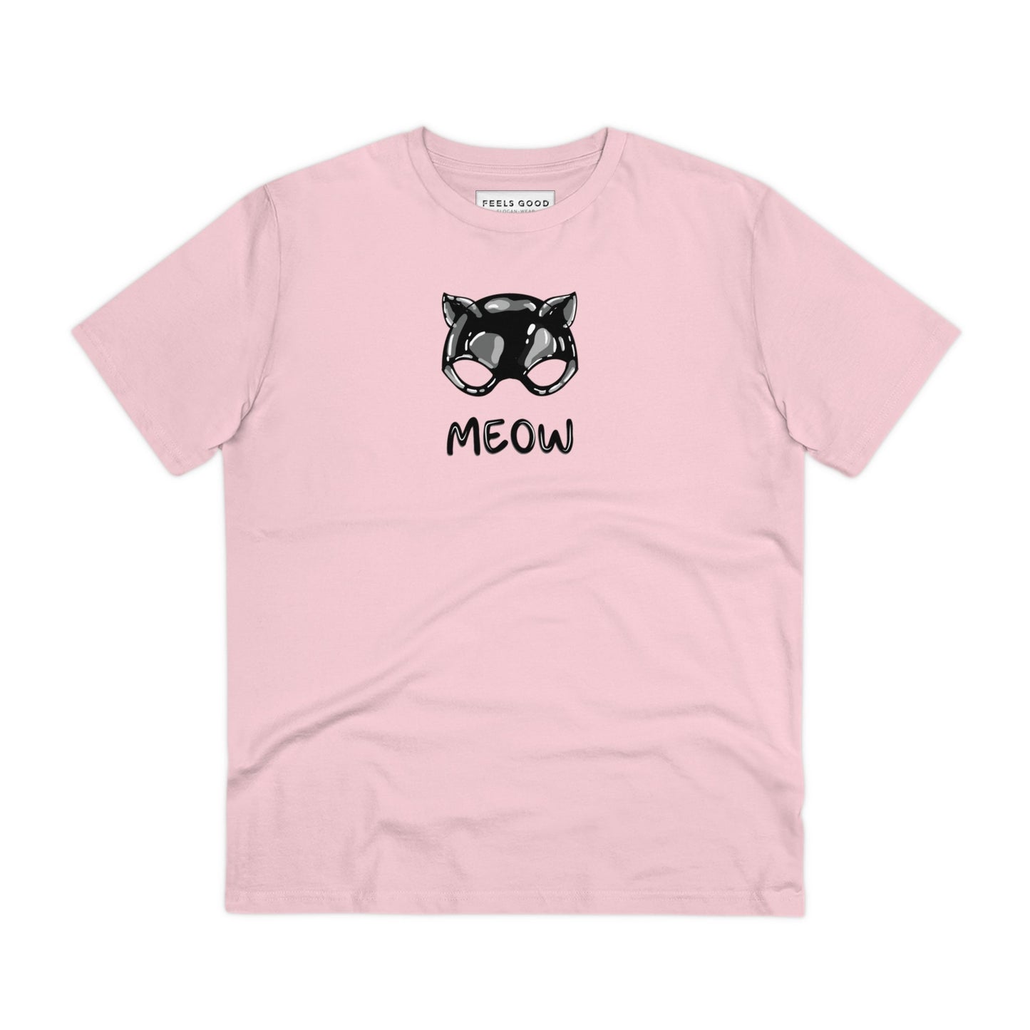 Organic Cotton 'Meow' Funny Cat T-shirt - Fun Cat T shirt