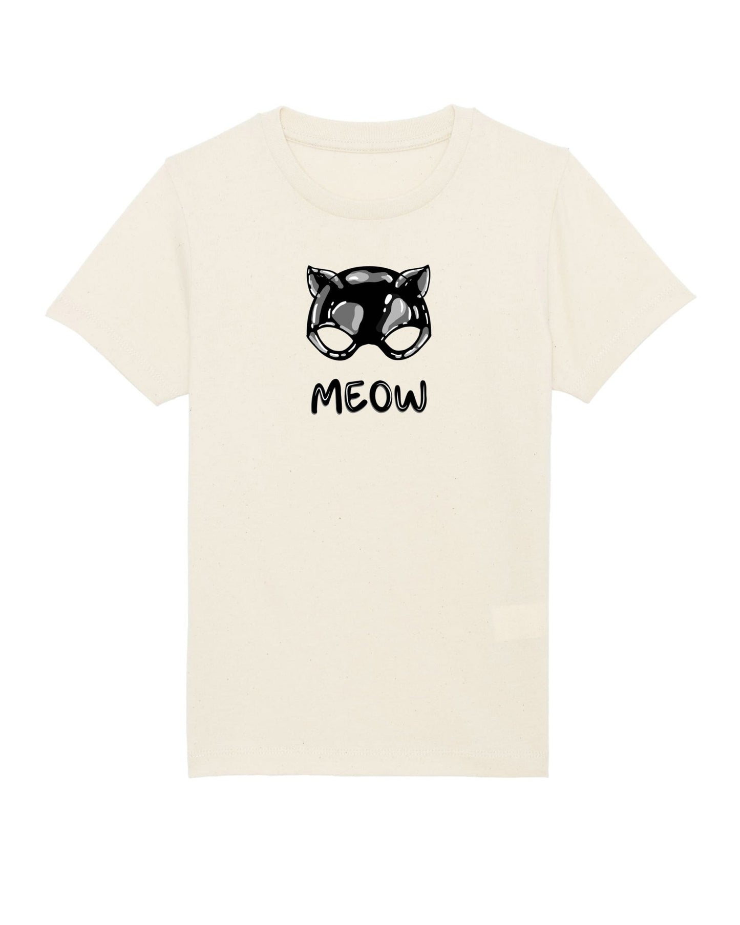 Organic Cotton 'Meow' Kids Funny Cat T-shirt - Funny Animal Shirt