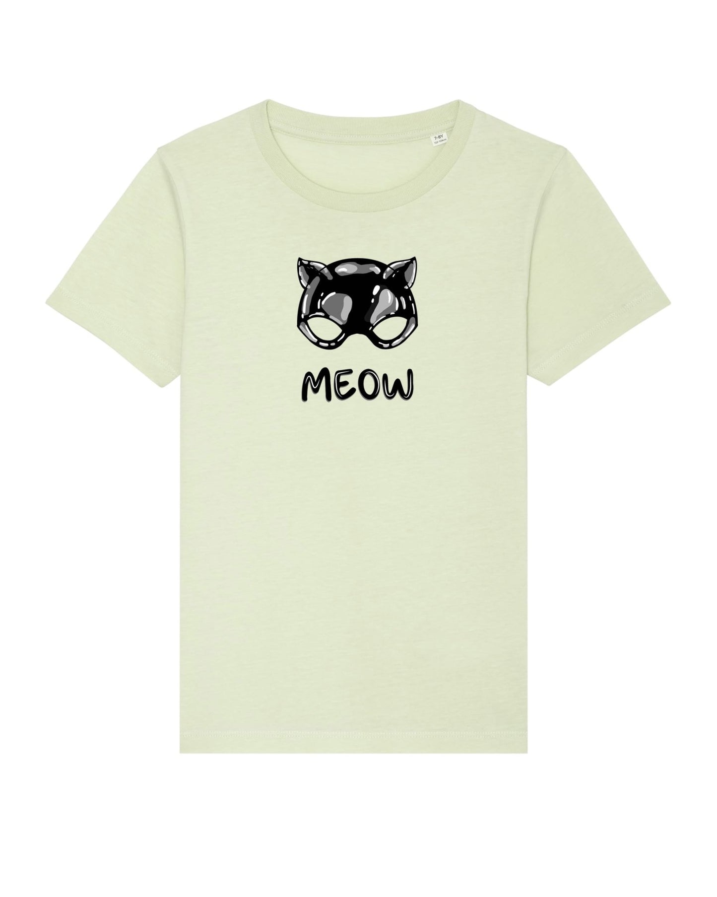 Organic Cotton 'Meow' Kids Funny Cat T-shirt - Funny Animal Shirt