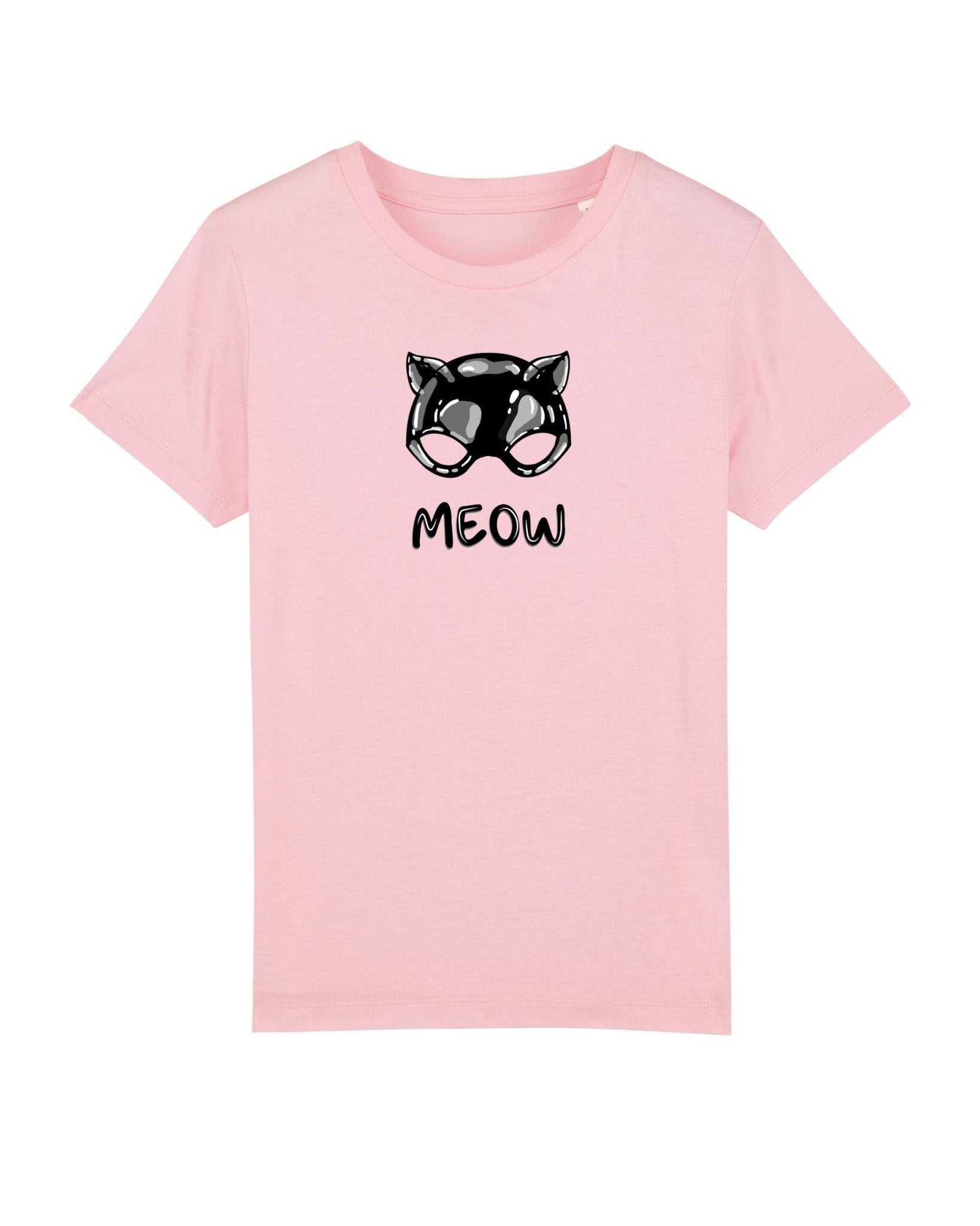 Organic Cotton 'Meow' Kids Funny Cat T-shirt - Funny Animal Shirt