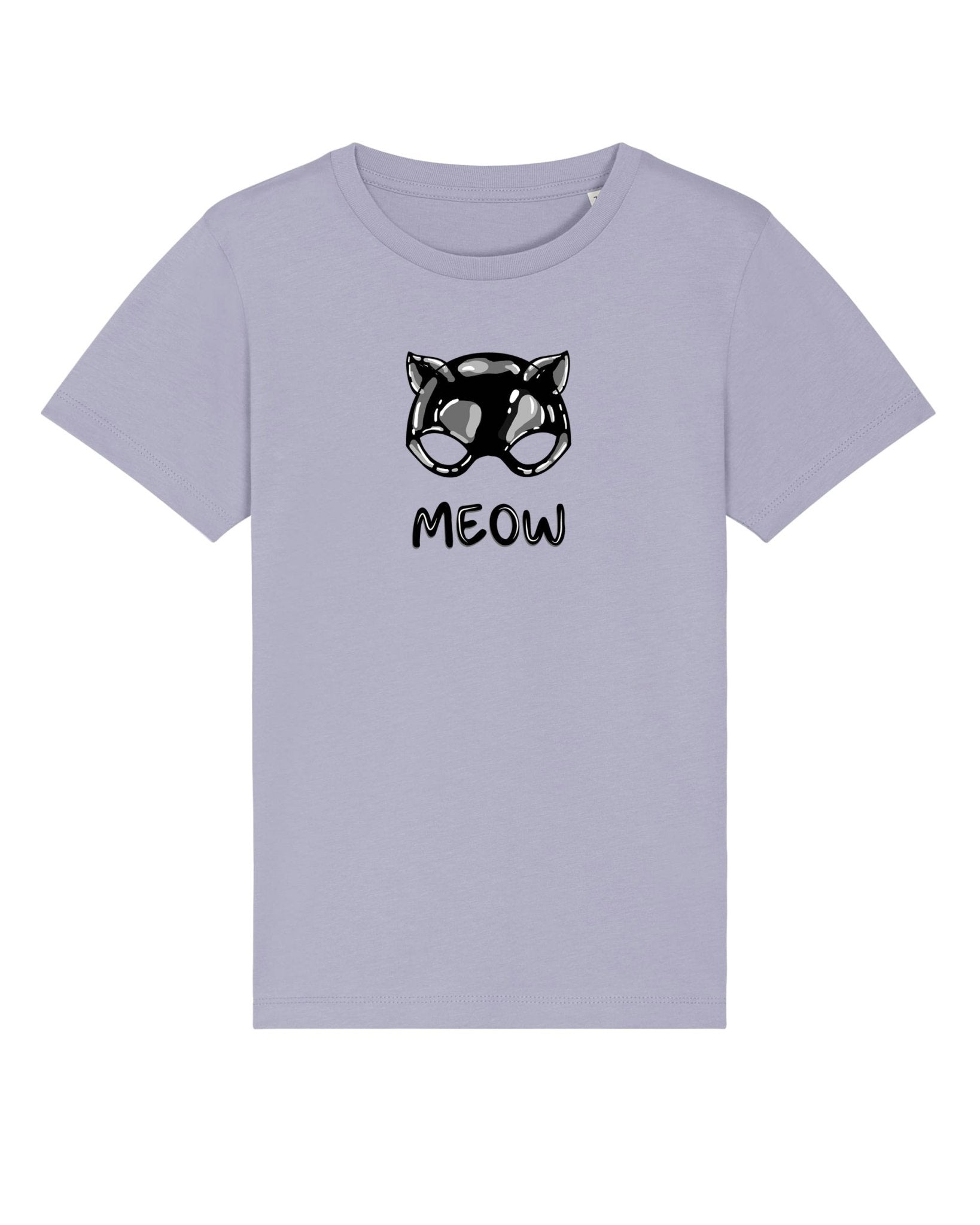 Organic Cotton 'Meow' Kids Funny Cat T-shirt - Funny Animal Shirt