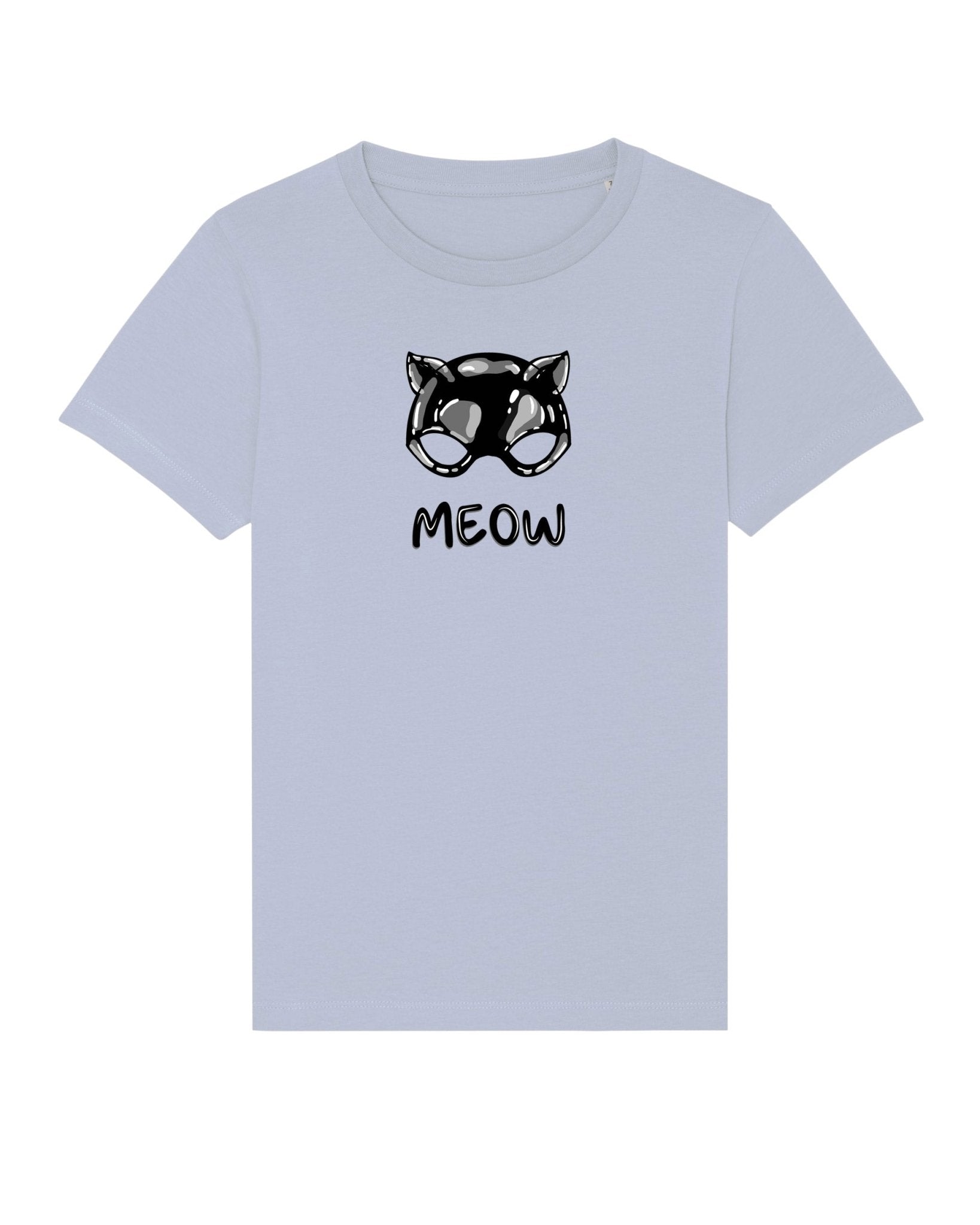 Organic Cotton 'Meow' Kids Funny Cat T-shirt - Funny Animal Shirt