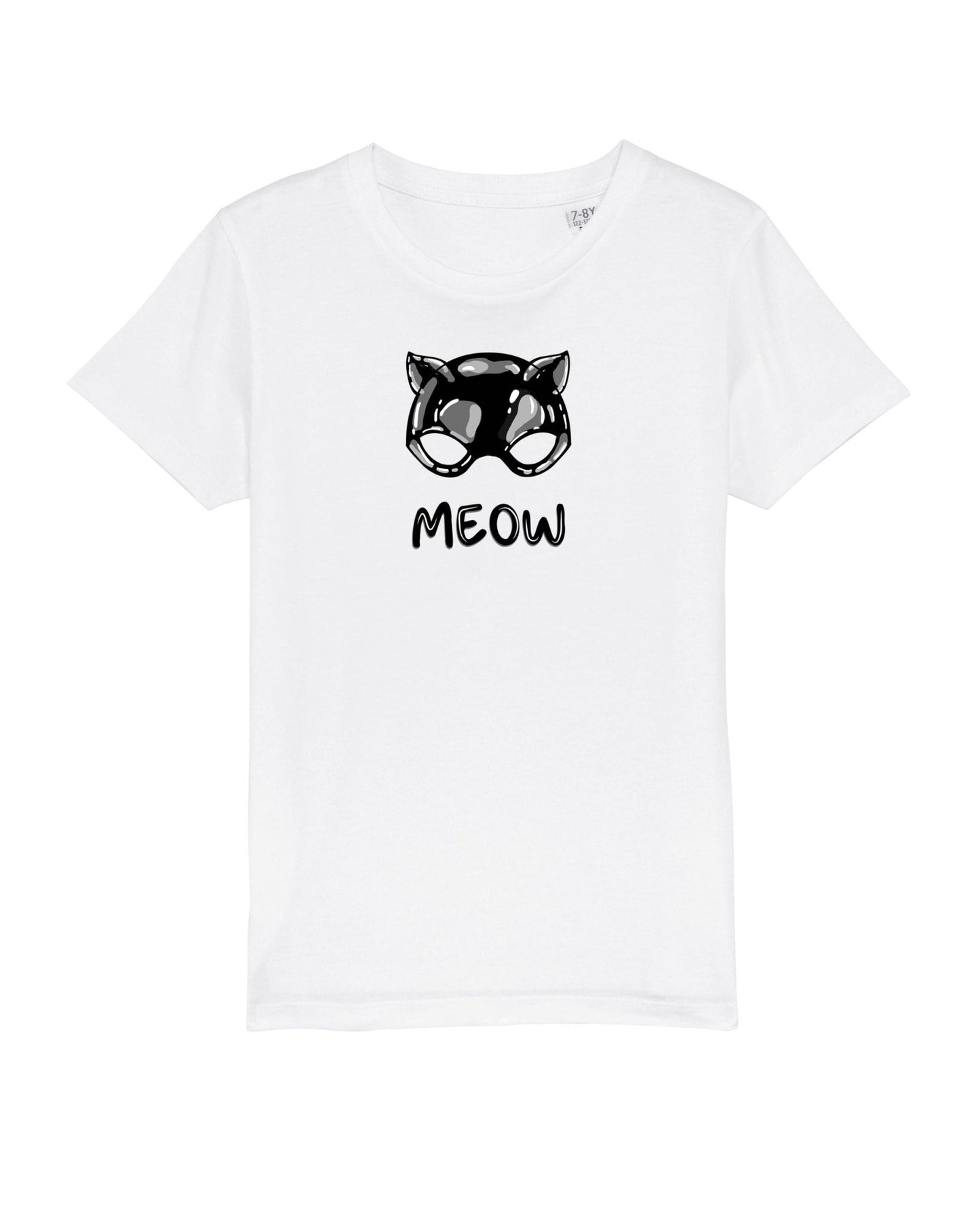 Organic Cotton 'Meow' Kids Funny Cat T-shirt - Funny Animal Shirt