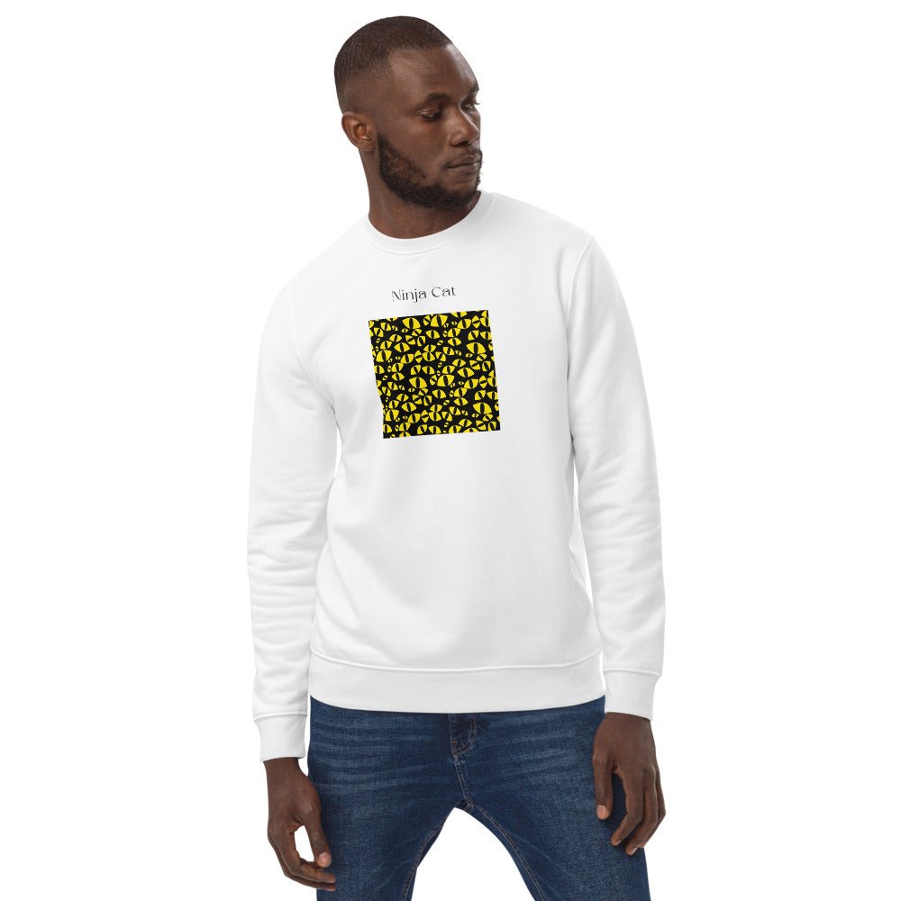 Organic Cotton 'Ninja Cat' Funny Cat Sweatshirt - Cat Sweatshirt