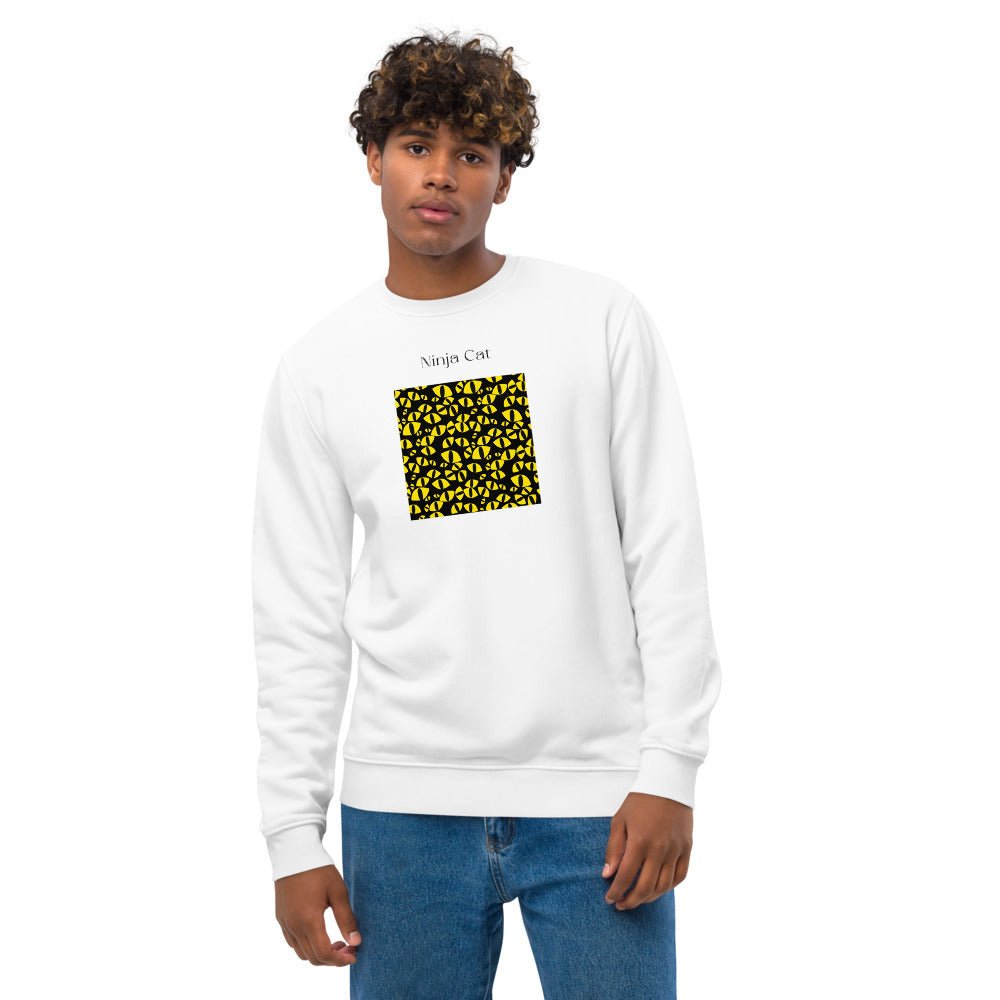 Organic Cotton 'Ninja Cat' Funny Cat Sweatshirt - Cat Sweatshirt