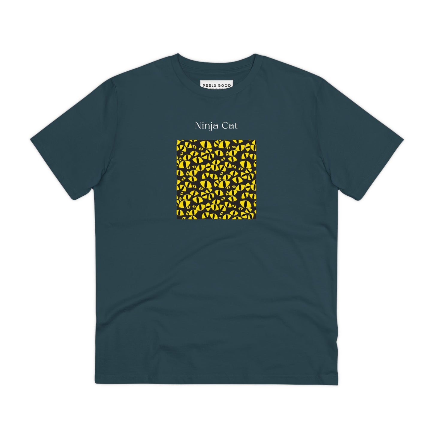 Organic Cotton 'Ninja Cat' Funny Cat T-shirt - Fun Cat T shirt