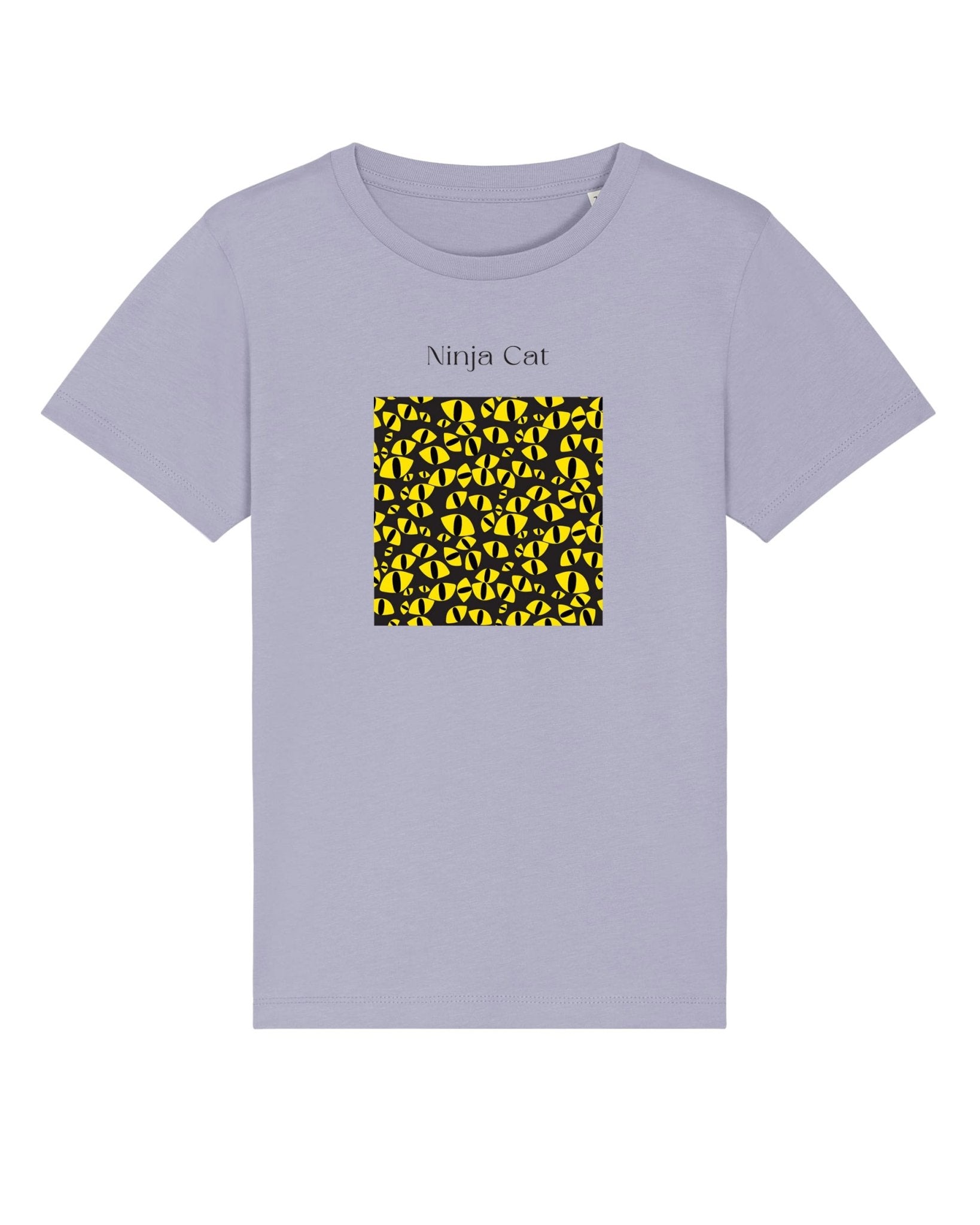 Organic Cotton 'Ninja Cat' Kids Funny Cat T-shirt - Funny Animal Shirt