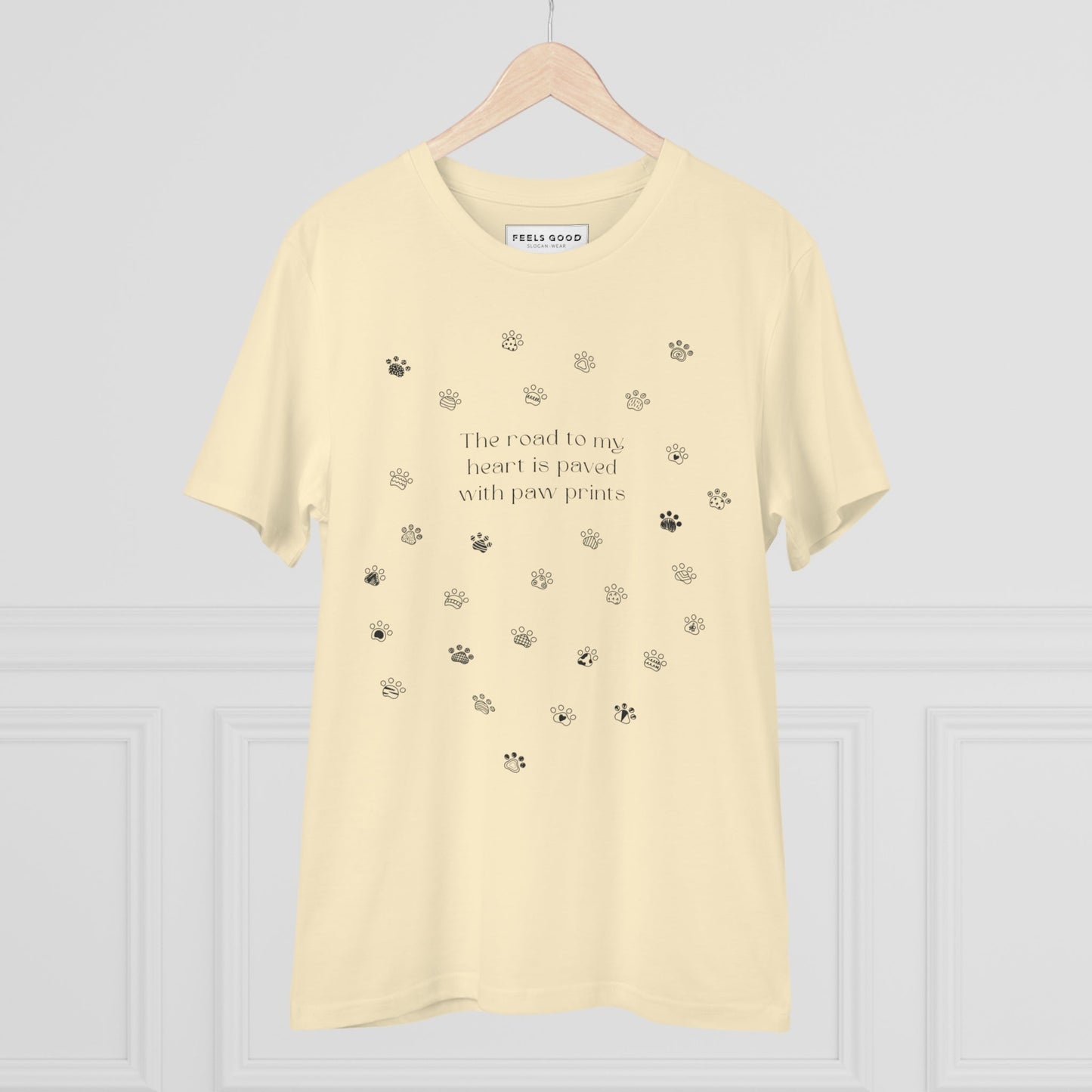 Organic Cotton 'Paw Prints' Funny Animal T-shirt - Fun Cat T shirt