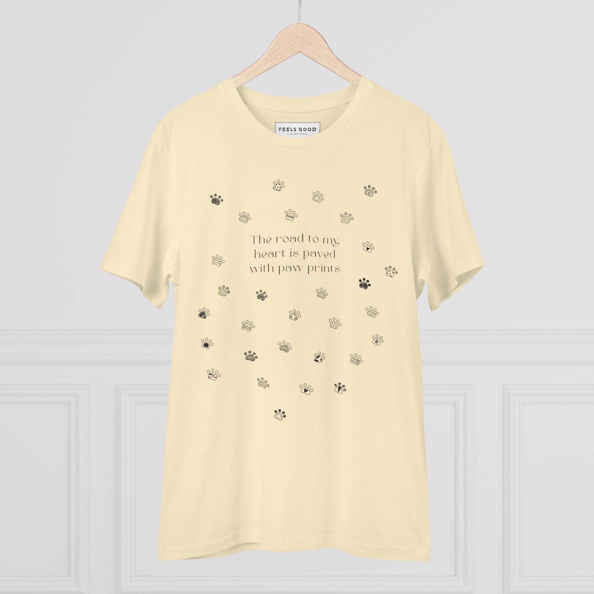 Organic Cotton 'Paw Prints' Funny Animal T-shirt - Fun Cat T shirt