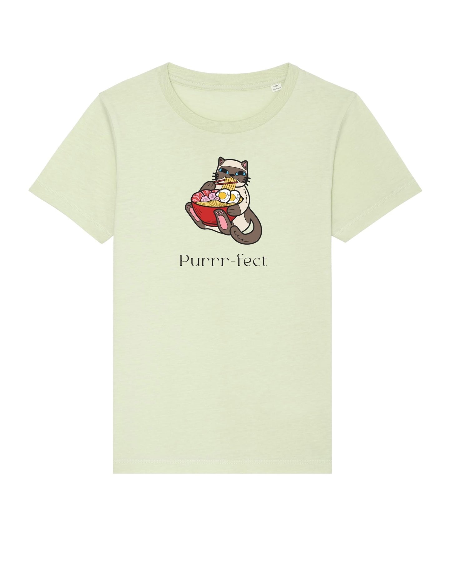 Organic Cotton 'Purrfect' Kids Funny Cat T-shirt - Funny Animal Shirt