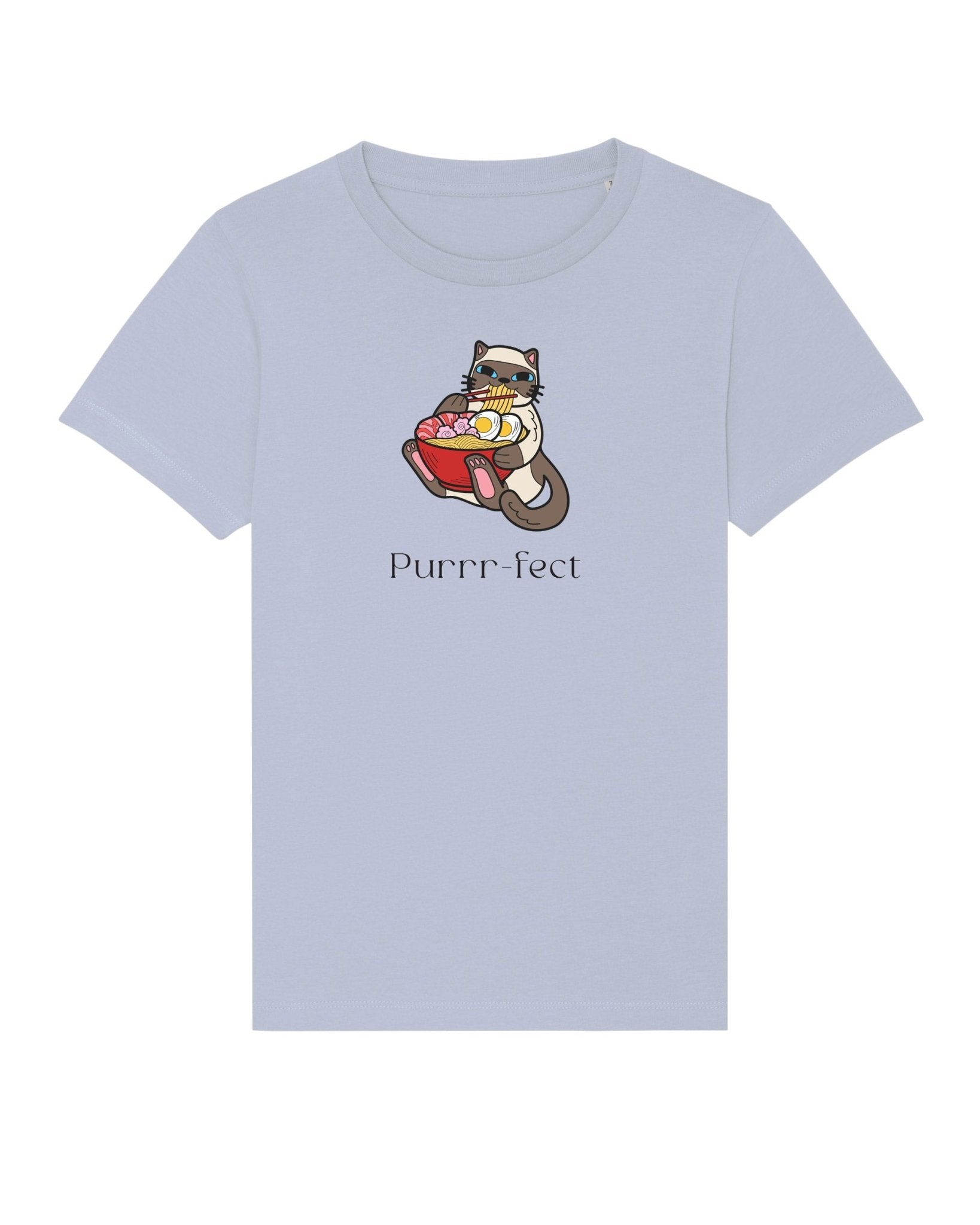 Organic Cotton 'Purrfect' Kids Funny Cat T-shirt - Funny Animal Shirt