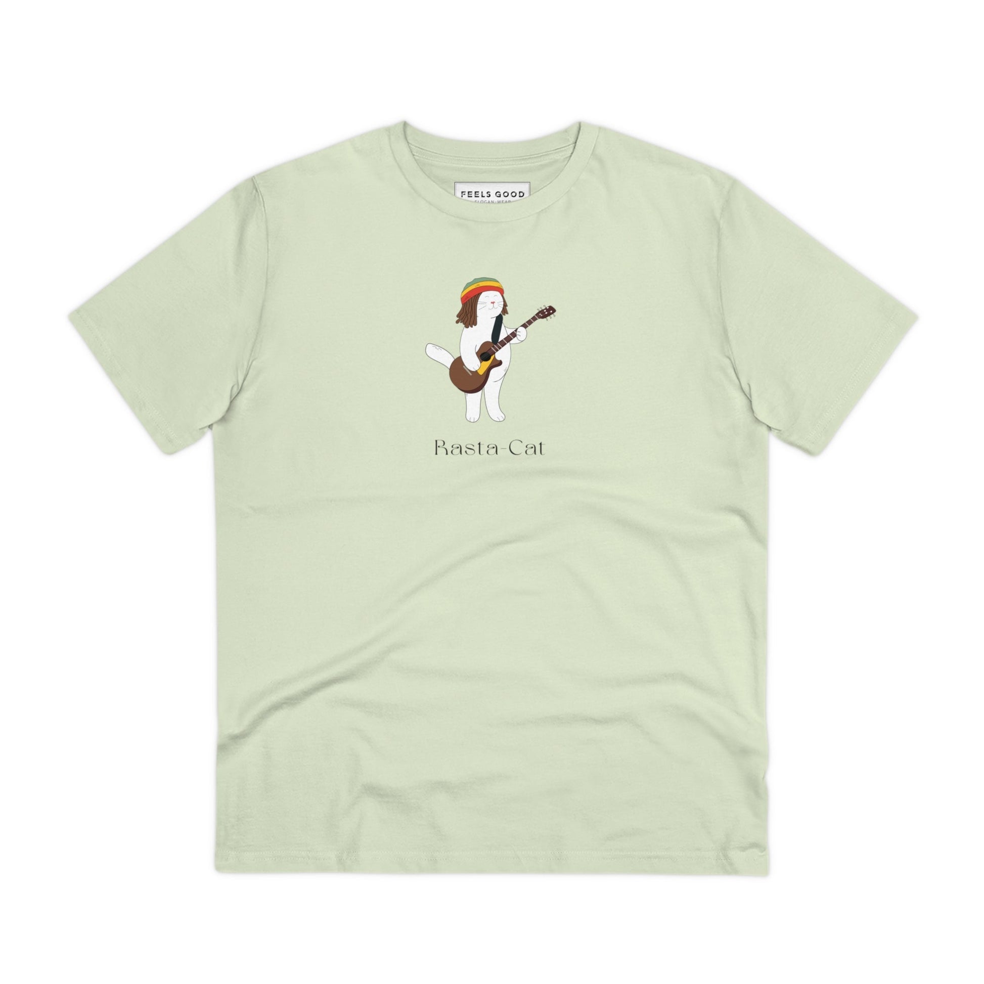 Organic Cotton 'Rasta Cat' Funny Cat T-shirt - Fun Cat T shirt