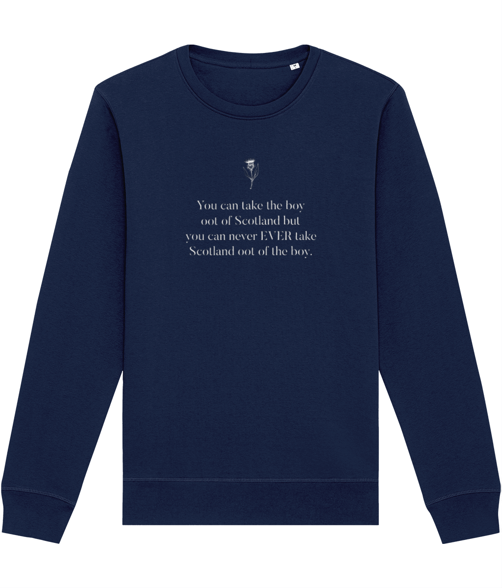 Organic Cotton 'Scottish Boy Always' Scotland Sweatshirt - Glaswegian Sweatshirt