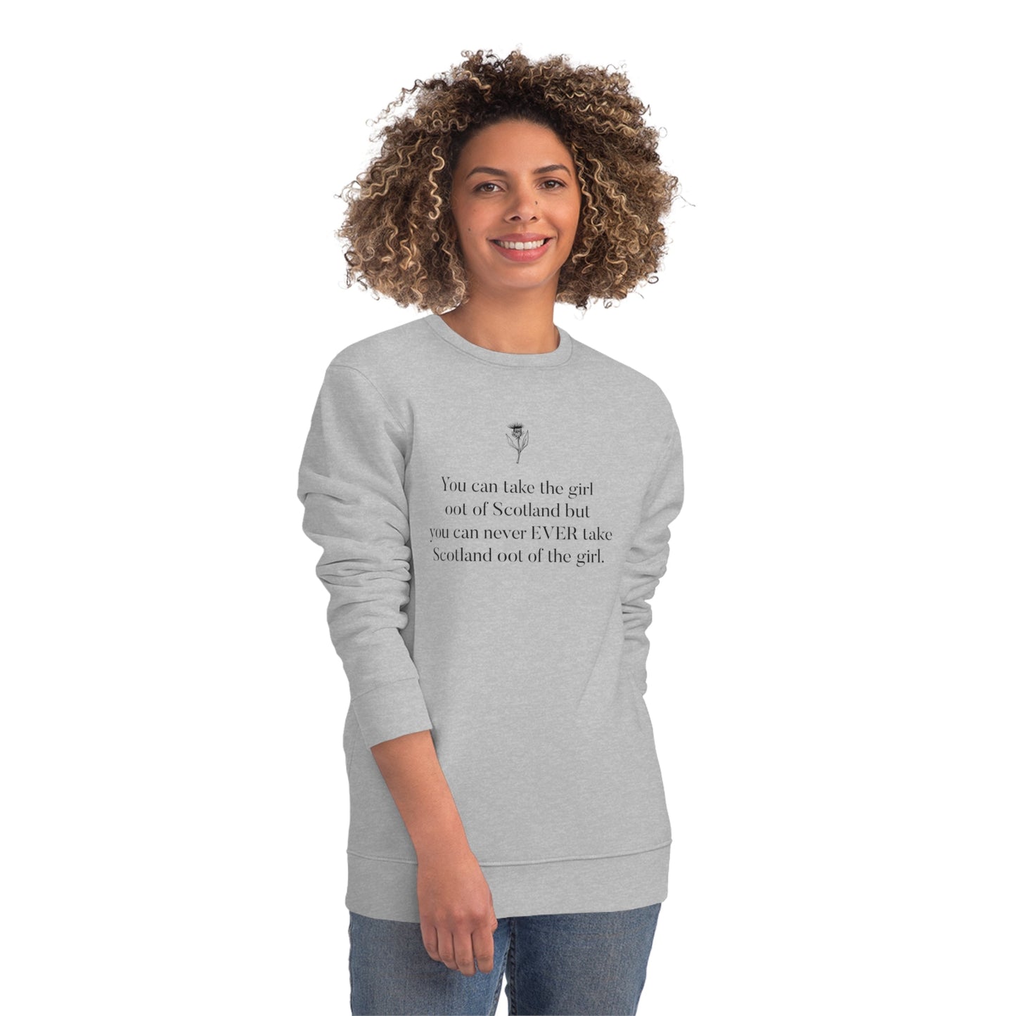 Organic Cotton 'Scottish Girl Always' Scotland Sweatshirt - Glaswegian Sweatshirt