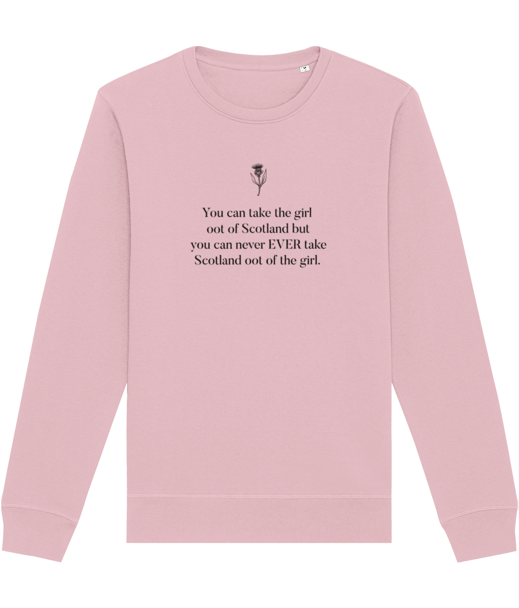 Organic Cotton 'Scottish Girl Always' Scotland Sweatshirt - Glaswegian Sweatshirt