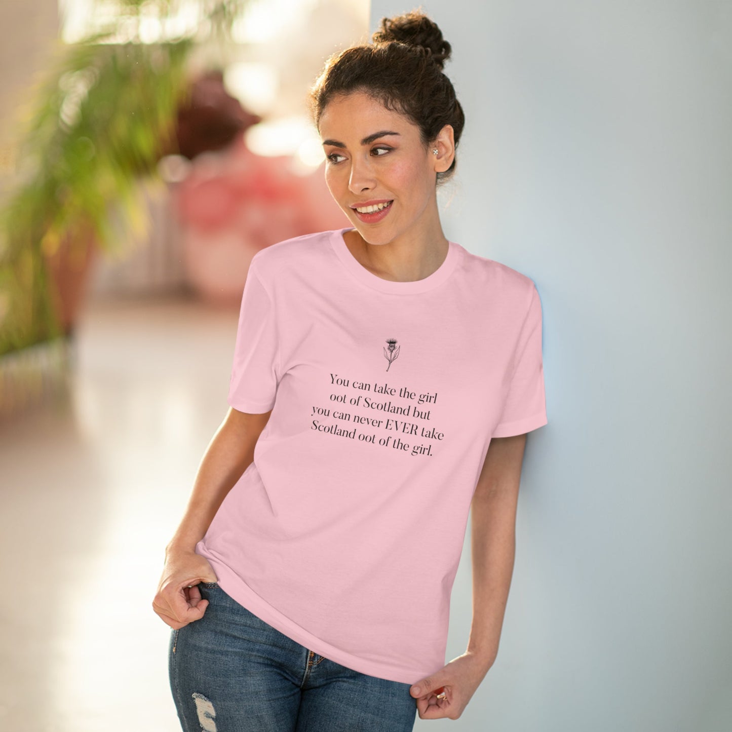 Organic Cotton 'Scottish Girl Always' Scotland T-shirt - Eco Tshirt