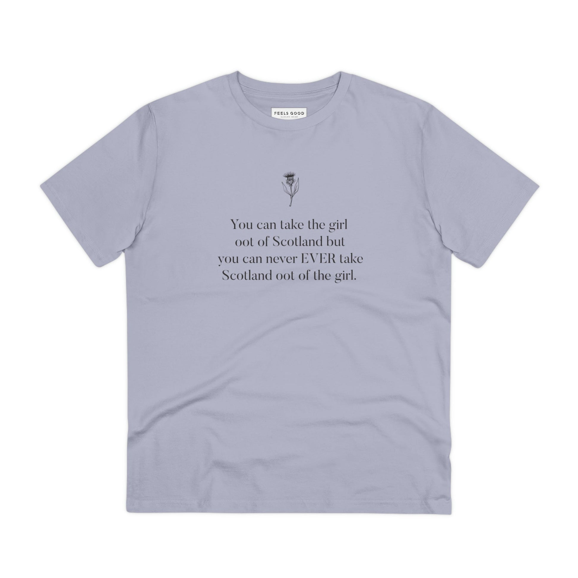 Organic Cotton 'Scottish Girl Always' Scotland T-shirt - Eco Tshirt