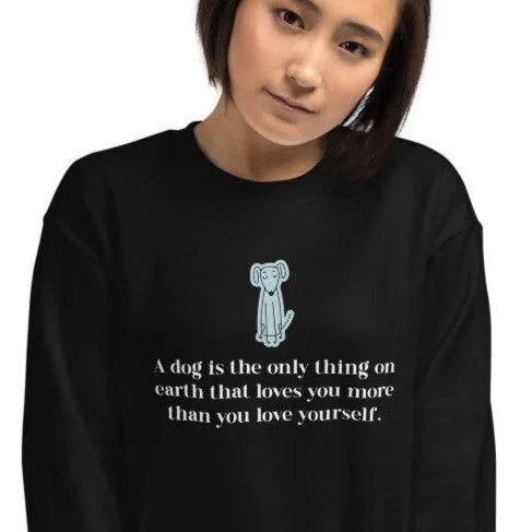 Organic Cotton 'The Loyal Dog' Funny Dog Sweatshirt - Cat Sweatshirt