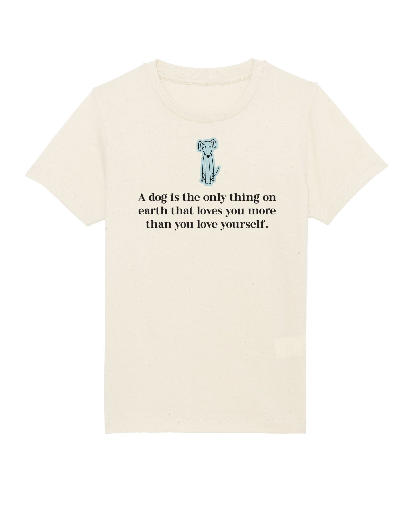 Organic Cotton 'The Loyal Dog' Kids Funny Dog T-shirt - Funny Animal Shirt