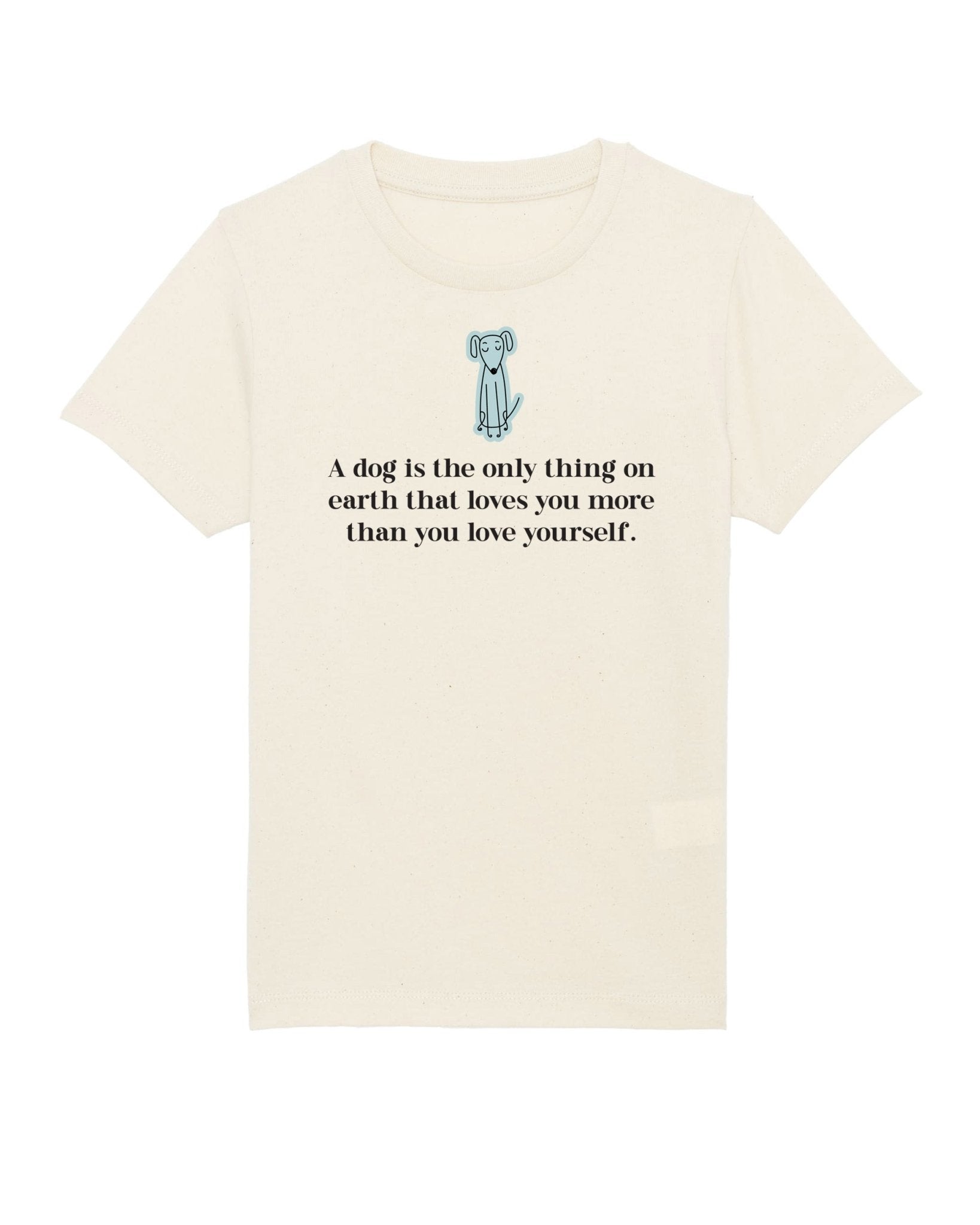 Organic Cotton 'The Loyal Dog' Kids Funny Dog T-shirt - Funny Animal Shirt