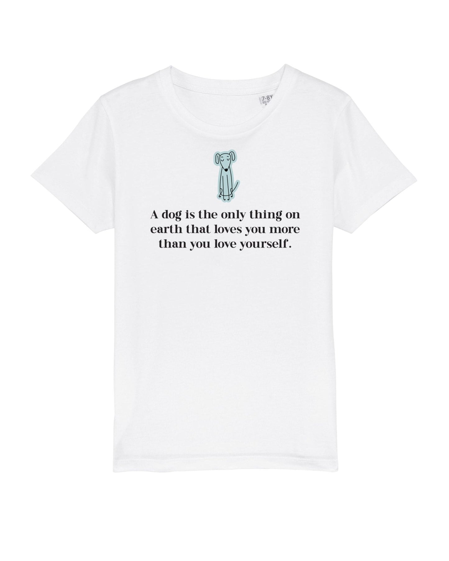 Organic Cotton 'The Loyal Dog' Kids Funny Dog T-shirt - Funny Animal Shirt