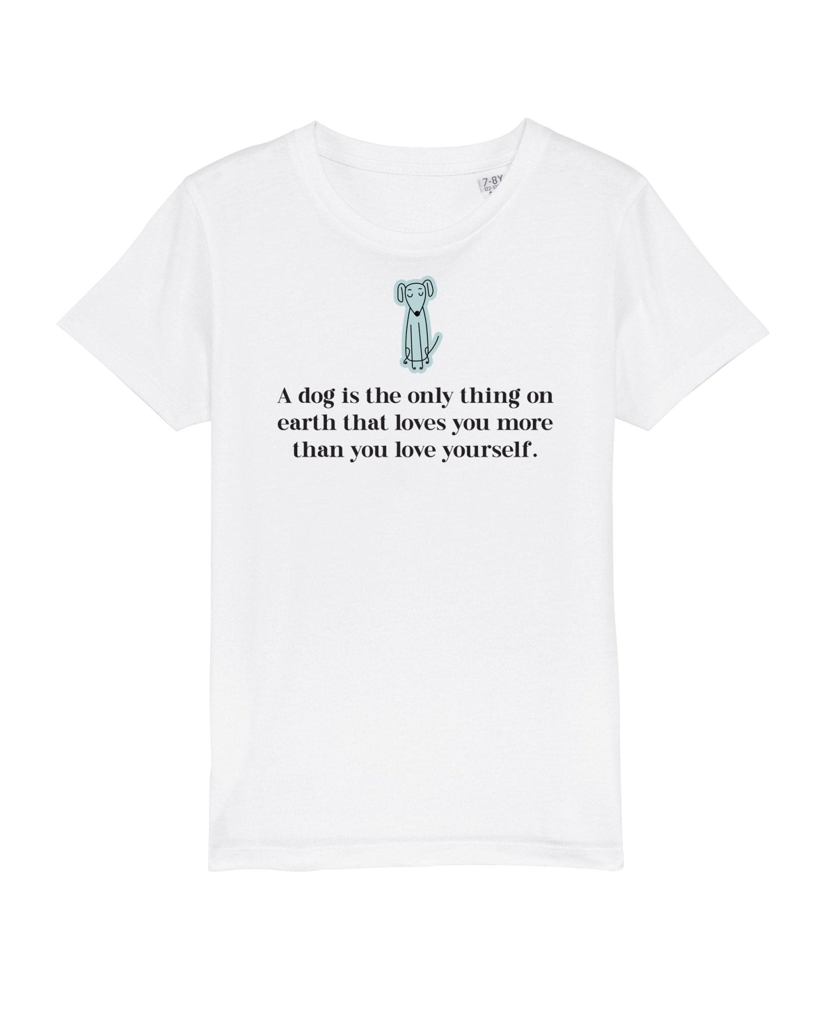 Organic Cotton 'The Loyal Dog' Kids Funny Dog T-shirt - Funny Animal Shirt