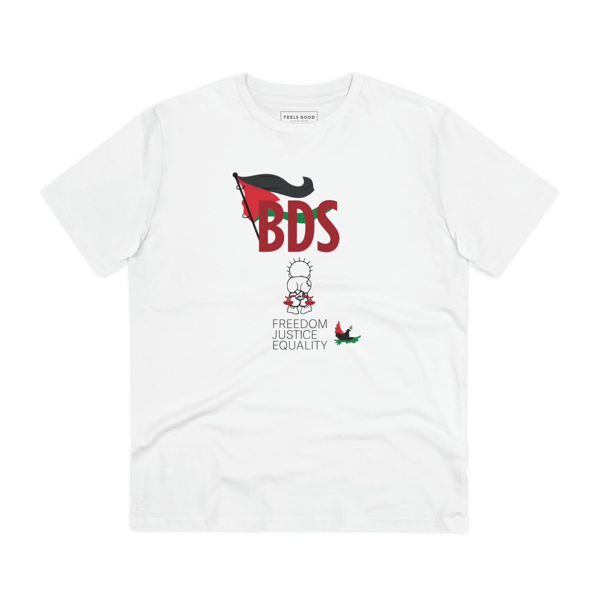 Palestine 'BDS Boycott' Organic Cotton T-shirt - alquds