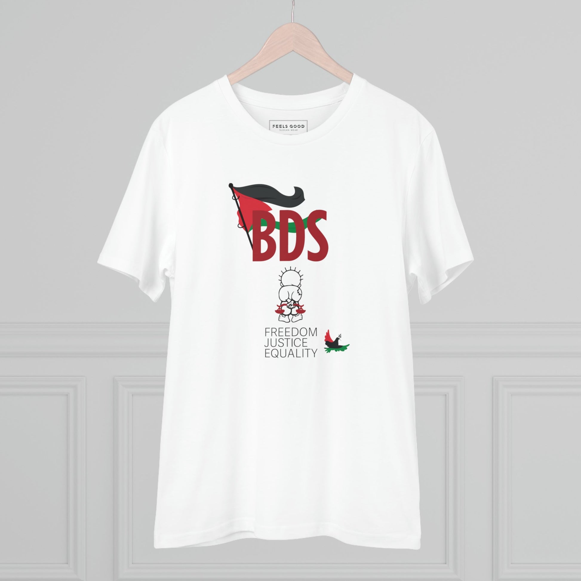 Palestine 'BDS Boycott' Organic Cotton T-shirt - alquds