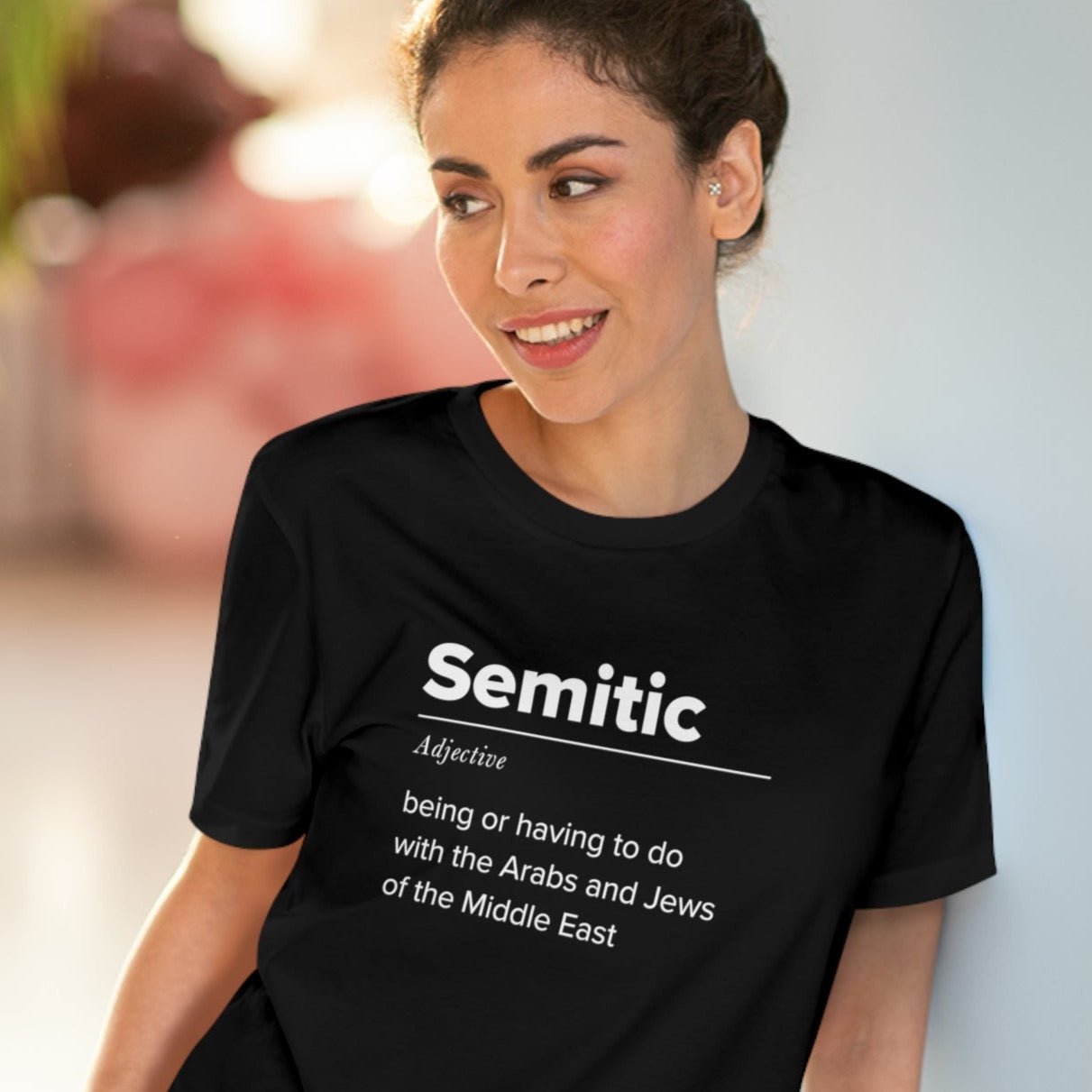 Palestine 'Definition of Semitic' Organic Cotton T-shirt - alquds