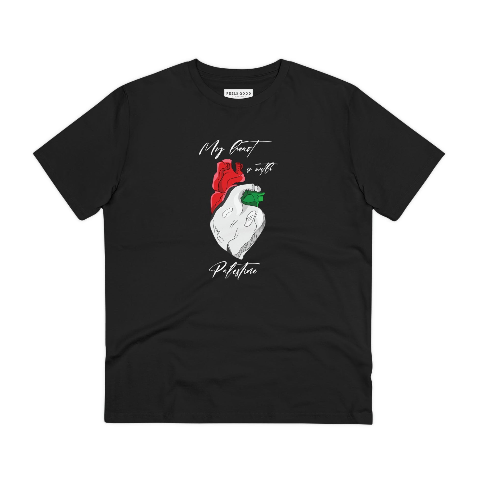 Palestine 'Heart' Organic Cotton T-shirt - alquds