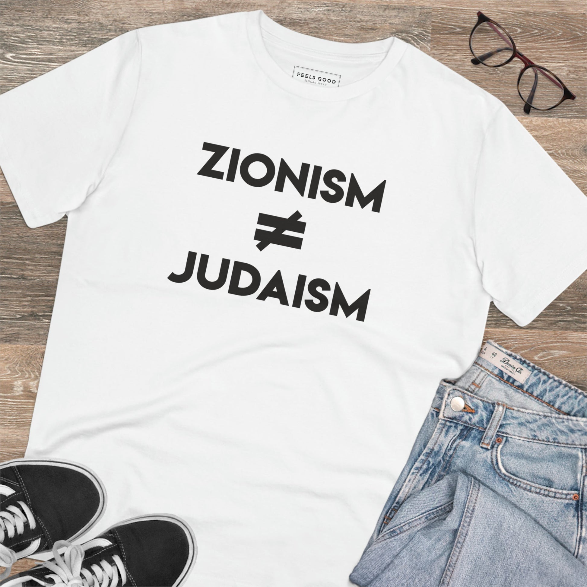 Palestine 'Judaism Speaks' Organic Cotton T-shirt - alquds