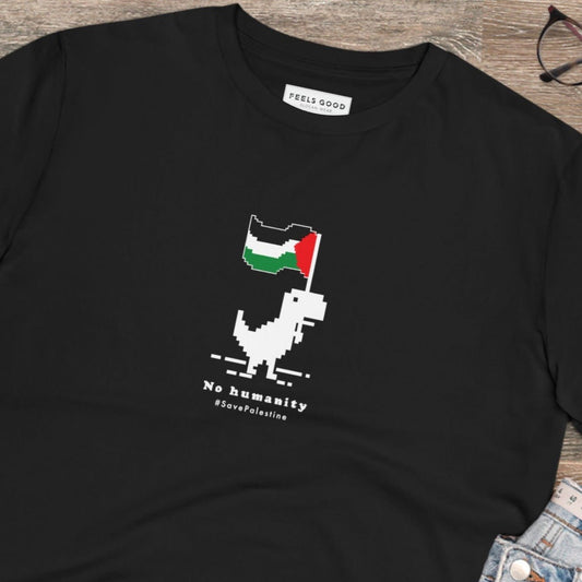 Palestine 'No Humanity' Organic Cotton T-shirt - alquds