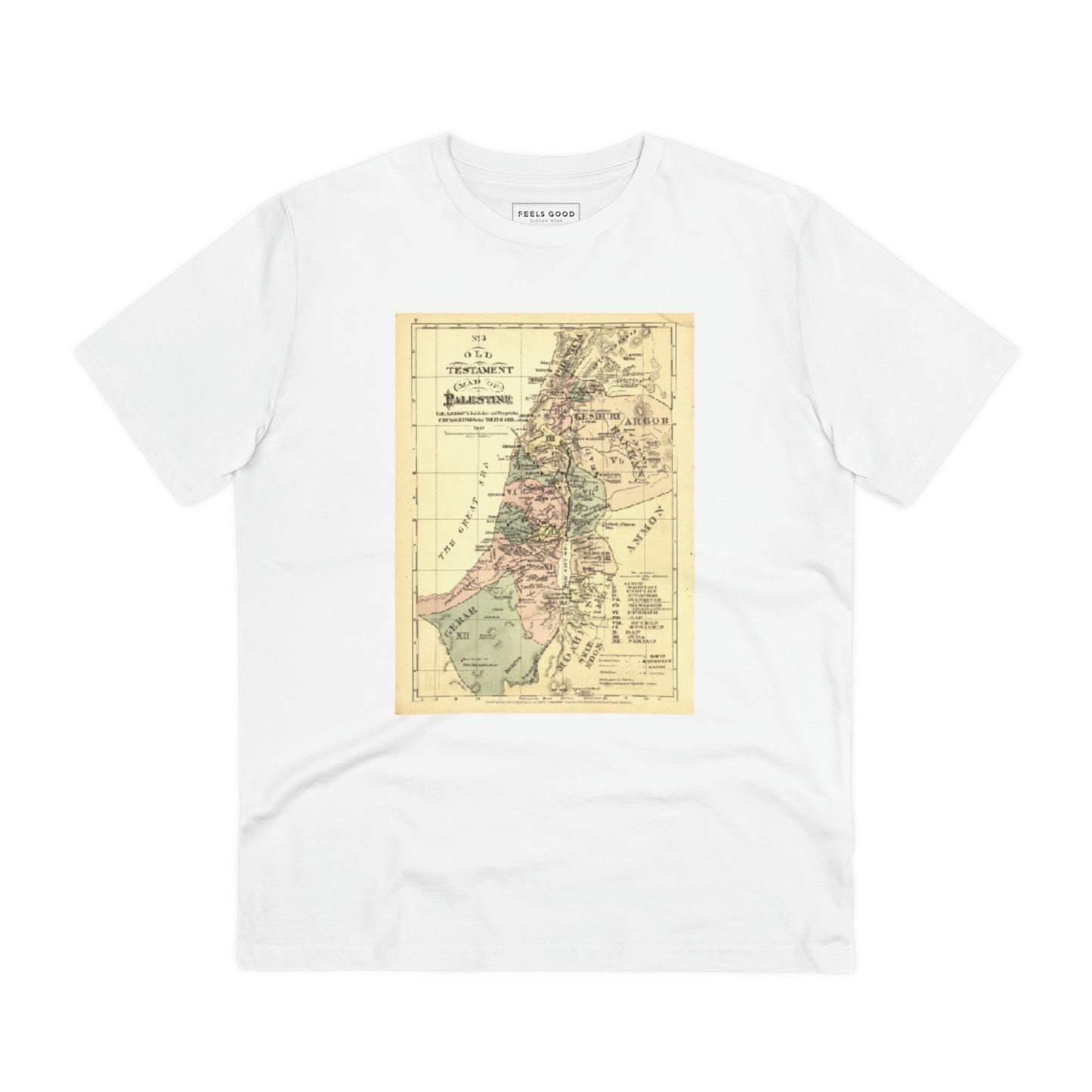 Palestine 'Rightful Map' Organic Cotton T-shirt - alquds