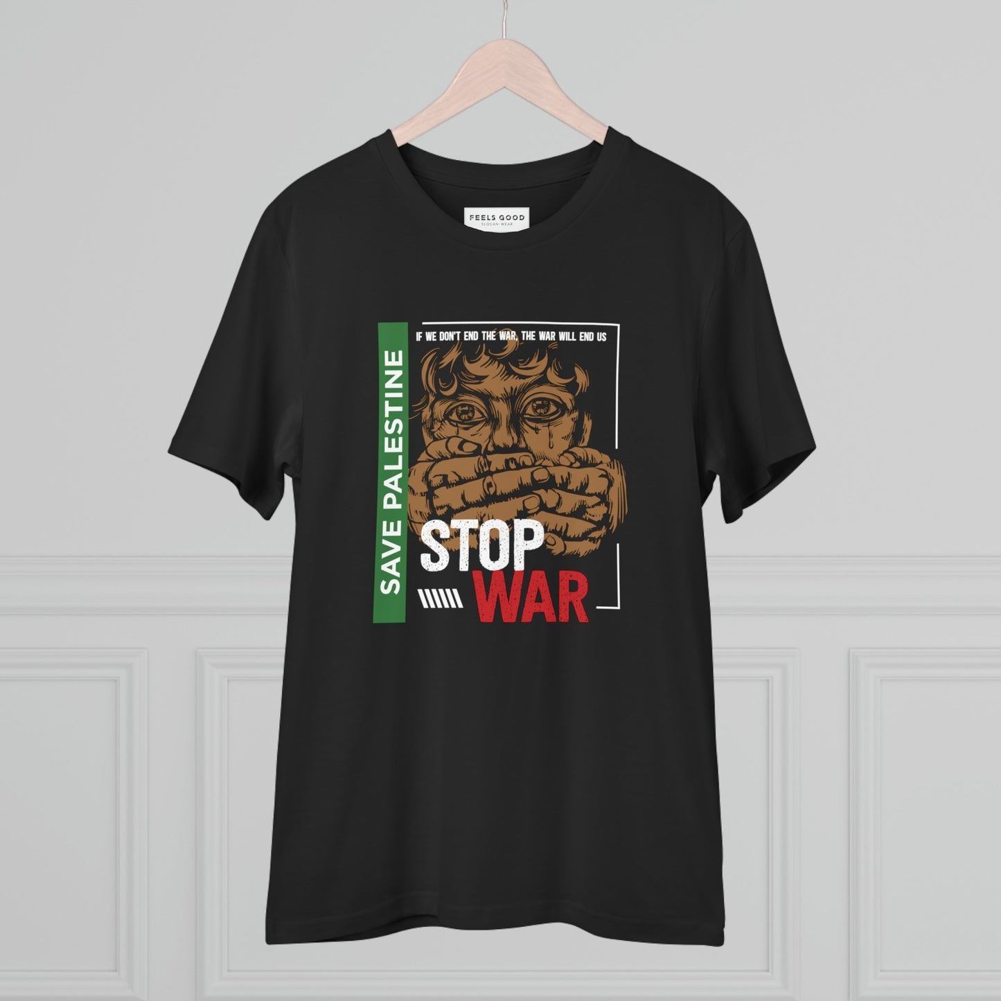 Palestine 'Stop War & Occupation' Organic Cotton T-shirt - alquds