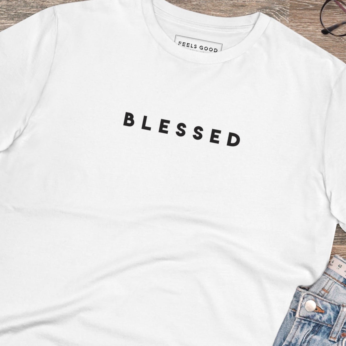 Positive 'Blessed' Organic Cotton T-shirt - Eco Tee